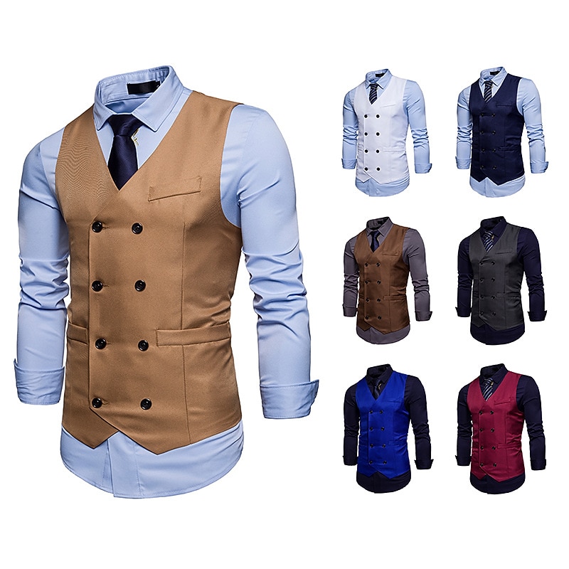 Elegant Vintage Classical Masquerade Vest Waistcoat Gentleman Kingsman Groomsmen Printing Fancy Dress Men's Halloween Carnival Masquerade Wedding Wedding Guest Event / Party Adults' Vest - Main Image
