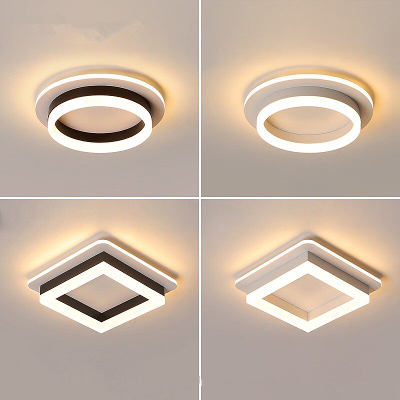 LED Nordic Minimal Corridor Lamp LED Ceiling Light Kitchen Entrance Hall Porch Balcony Lamp Circular Ceiling Lamp Household Lamp4