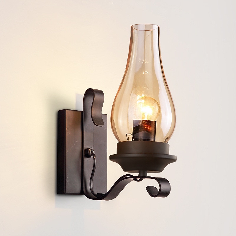 Industrial Wall Lamp Bedroom Bedside Lamp Corridor Retro Creative 5W Lamps