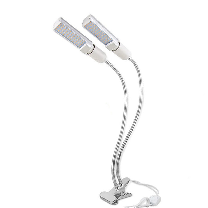 Grow Light for Indoor Plants LED Plant Growing Light LED Plant Grow Light Sunlike Full Spectrum 45W E27 Dual Head Flexible Gooseneck for Greenhouse flower Phyto lamp4