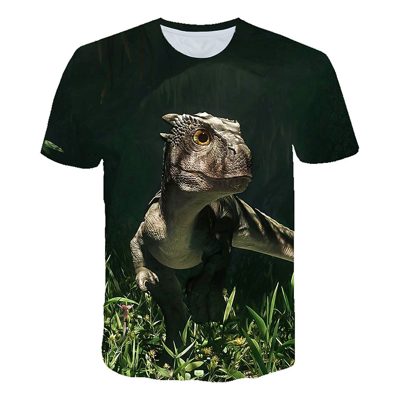 Boys 3D Graphic Animal 3D T shirt Tee Short Sleeve 3D Print Active Cool Kids Toddler 2-12 Years 12