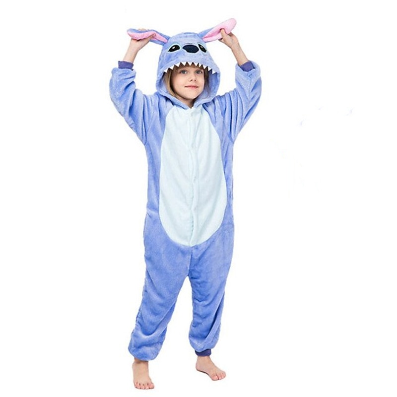 Kid's Solid Color Embroidered Fashion Onesie Costume Carnival Costume Cat Totoro Onesie Pajamas Kigurumi Pajamas For Boys and Girls Christmas Carnival Children's Day Cartoon - Main Image