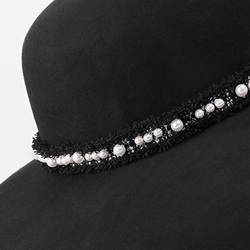 Wool Hats with Pearls 1 PCS Special Occasion / Party / Evening / Melbourne Cup Headpiece3