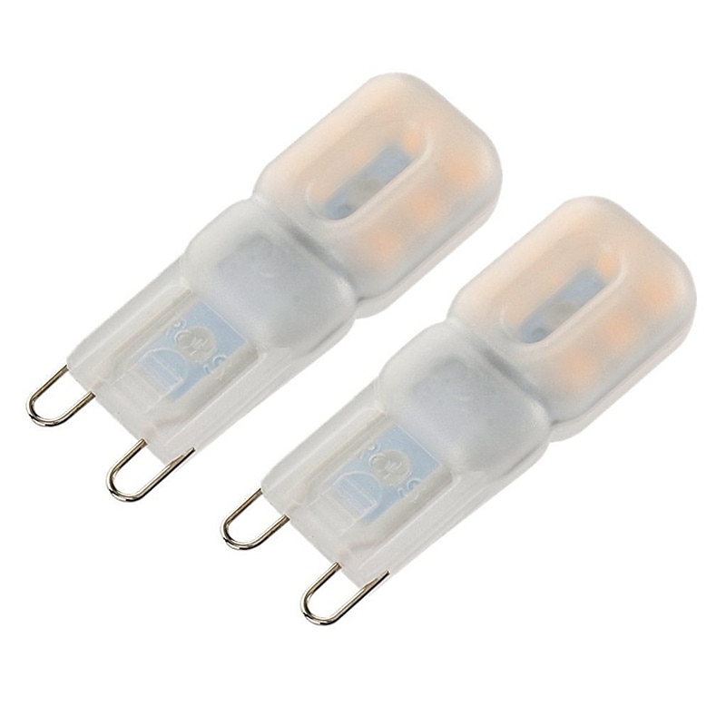 10pcs 3W LED Bi-pin Lights Bulbs 300lm G9 14LED Beads SMD 2835 Dimmable Landscape 30W Halogen Bulb Replacement Warm Cold White 360 Degree Beam Angle 220-240V3