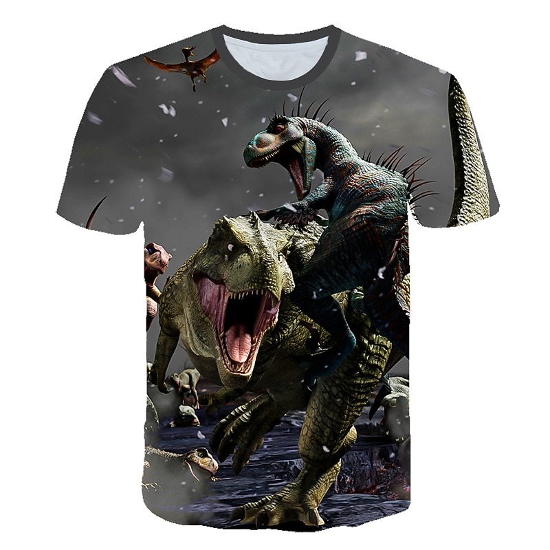 Boys 3D Graphic Animal 3D T shirt Tee Short Sleeve 3D Print Active Cool Kids Toddler 2-12 Years 6