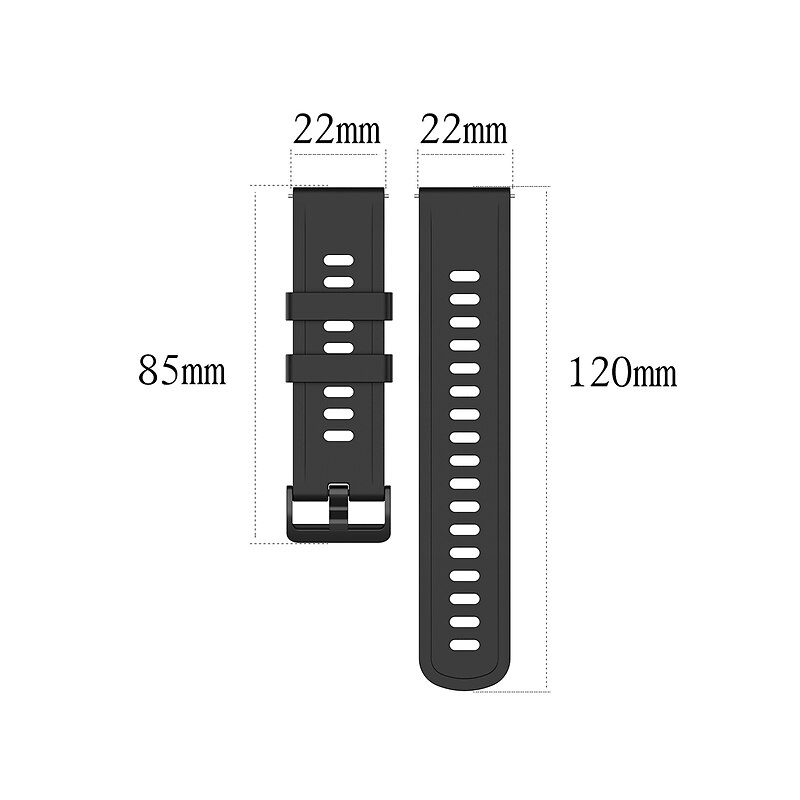 Watch Band for Amazfit GTR 4/3 Pro / 3/2/2e / 47mm, Stratos 3/2S / 2, Pace 1 Silicone Replacement  Strap Sport Band Wristband3