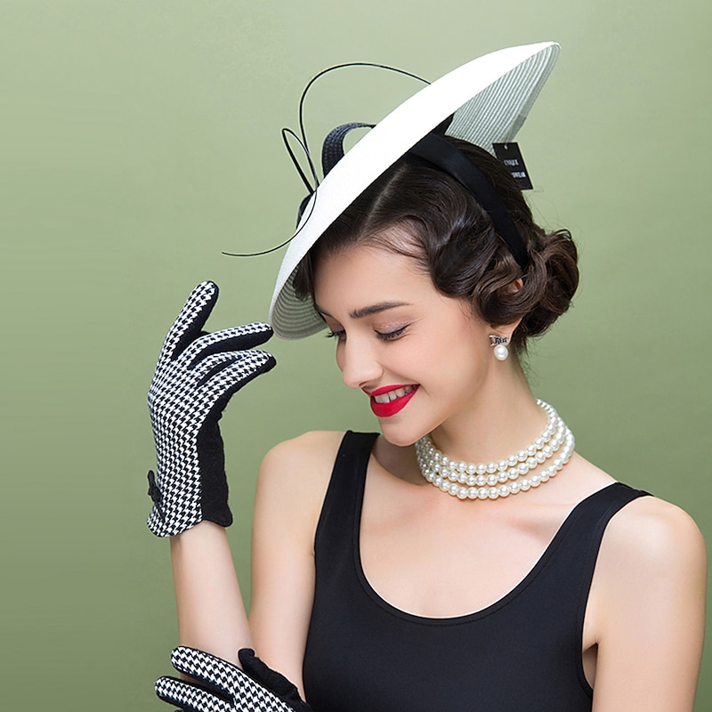 Women's Fascinators Pillbox Hat Cap Weddings Straw Fedora Vintage Sinamay Base Hats for Kentucky Tea Party Horse Race Ladies Day Headpiece dress to impress Race Day Dress4