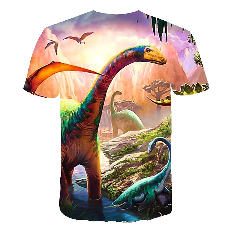 Boys 3D Graphic Animal 3D T shirt Tee Short Sleeve 3D Print Active Cool Kids Toddler 2-12 Years 17