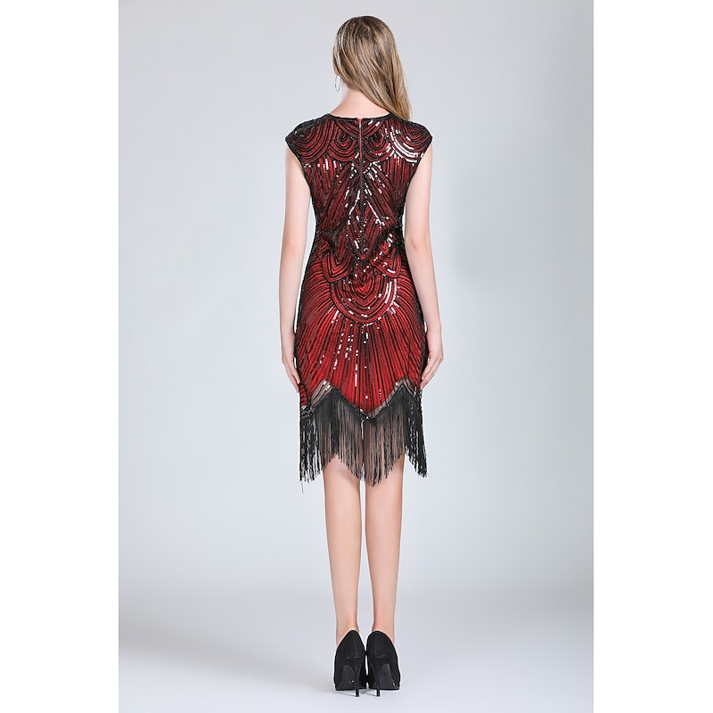 Latin Dance Dance Costumes Dress Tassel Paillette Sequins Women's Performance Party Sleeveless Natural Polyester3