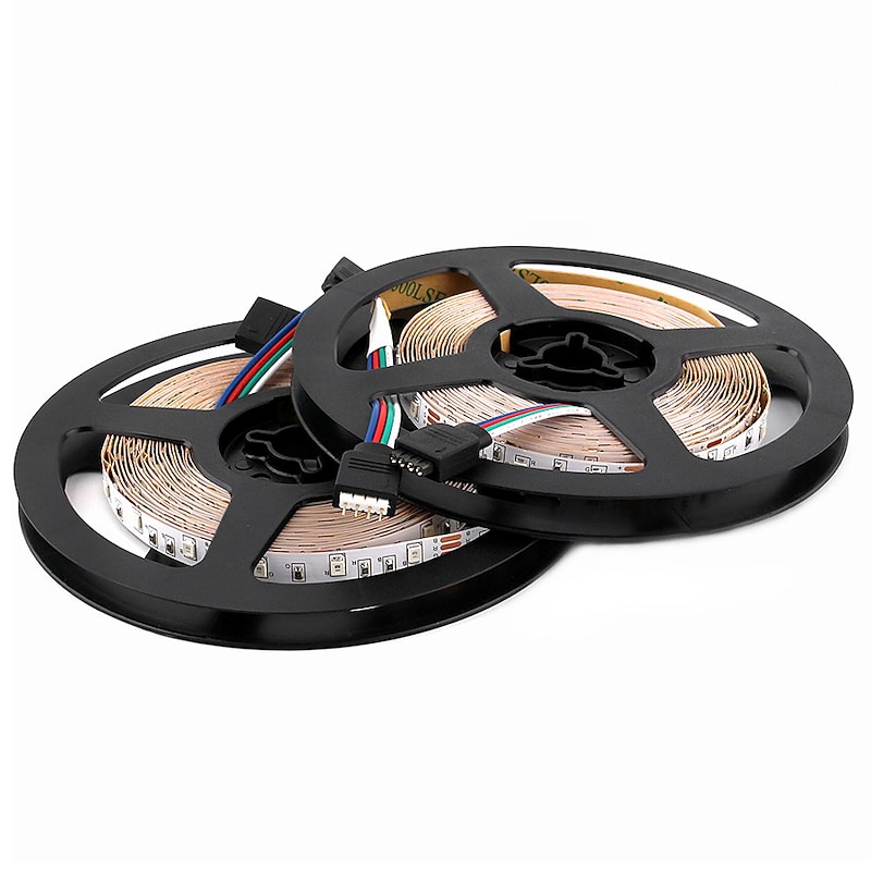 15m 49ft Smart WiFi Led Strip Light Work with Alexa Google Music Sync TV Backlight 2835 RGB SMD IR 24 Key Controller with 12V 3A Adapter Kit3