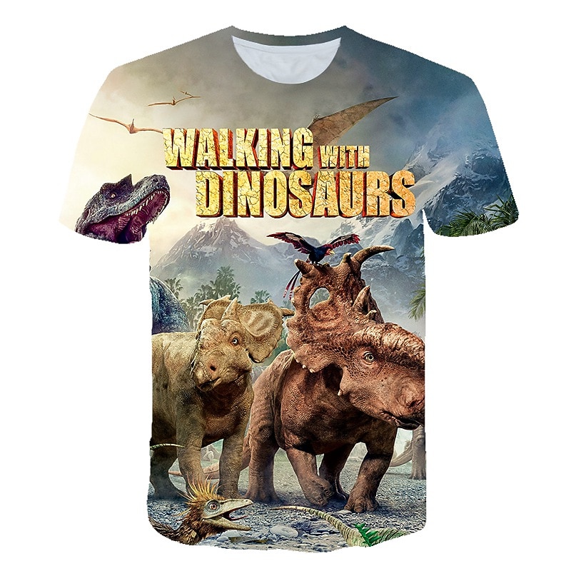 Boys 3D Graphic Animal 3D T shirt Tee Short Sleeve 3D Print Active Cool Kids Toddler 2-12 Years 9
