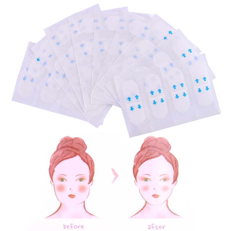 40 Pieces Invisible Thin Facial Stickers Tight Facial Line Wrinkle Sagging Skin V-Shape Face Lift Tape2