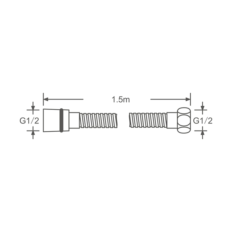 Faucet accessory - Superior Quality Water Supply Hose Contemporary Stainless Steel Chrome4