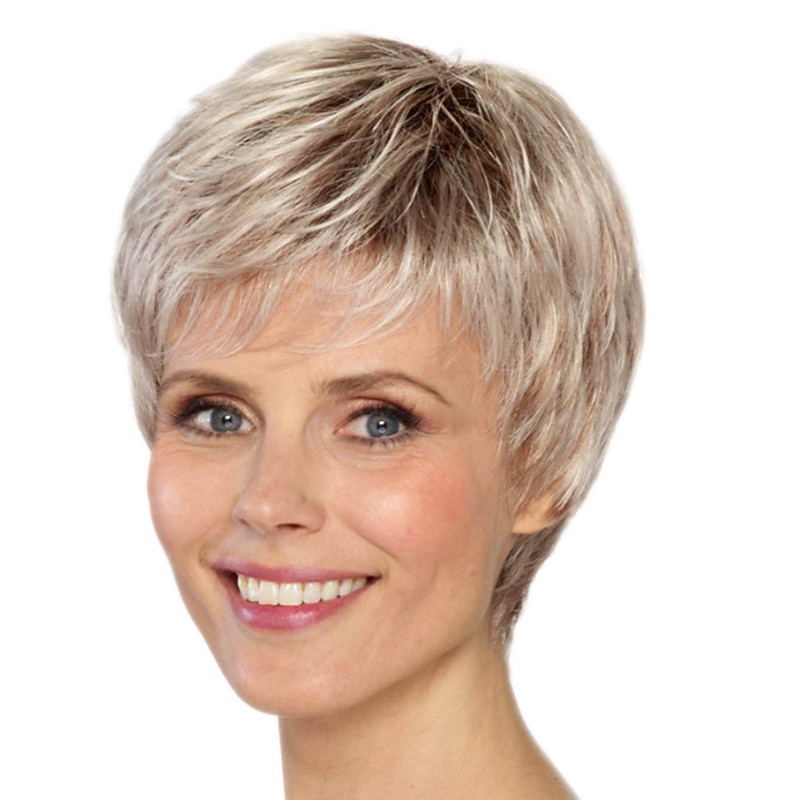 Blonde Wigs for Women Synthetic Wig Short Wavy Light Blonde Synthetic Hair 4 Inch Women's Best Quality Blonde