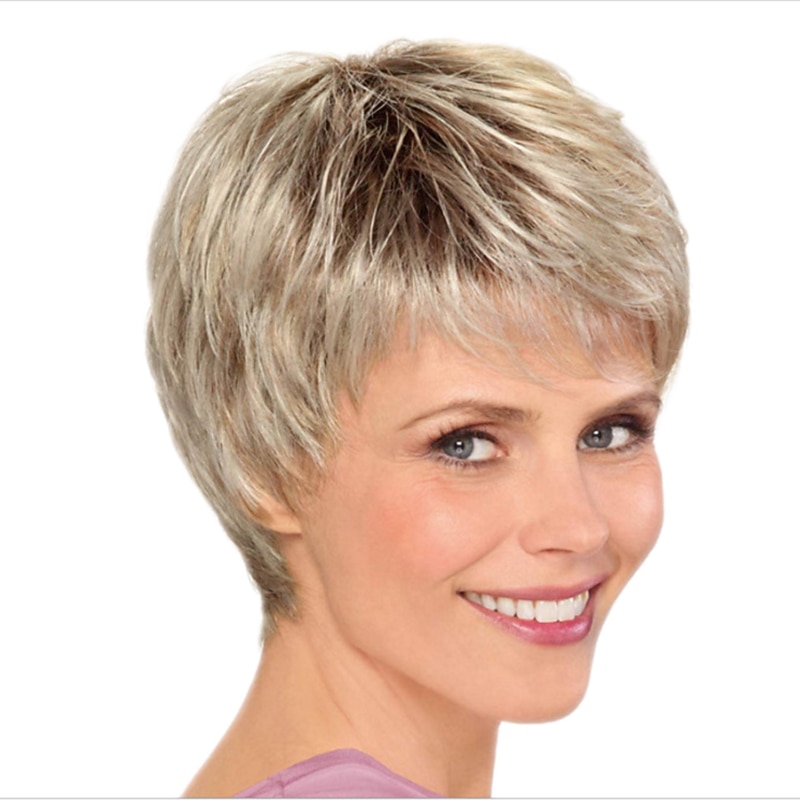 Blonde Wigs for Women Synthetic Wig Short Wavy Light Blonde Synthetic Hair 4 Inch Women's Best Quality Blonde2