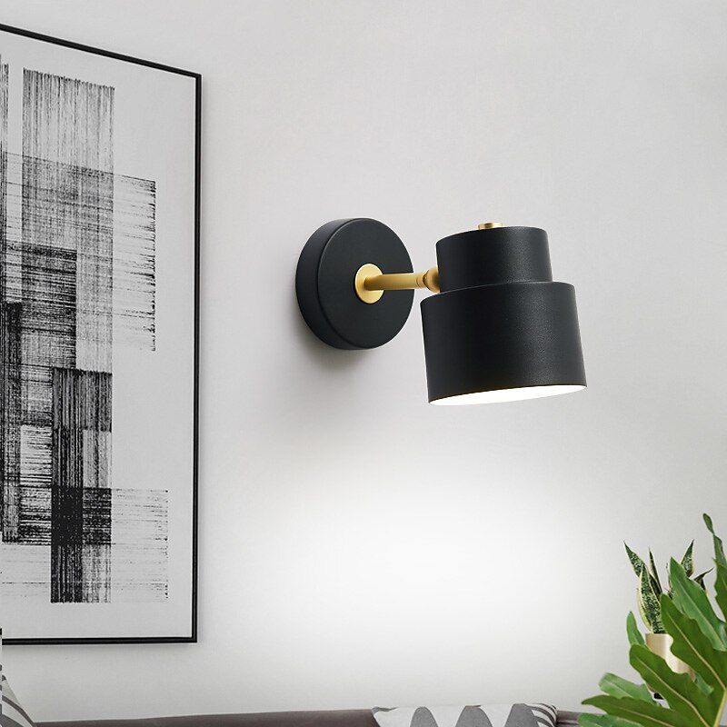 Nordic INS Style Bedroom Bedside Wall Lamp Lving Room TV Background Wall Stairwell Creative Personality Mirror Headlamp4