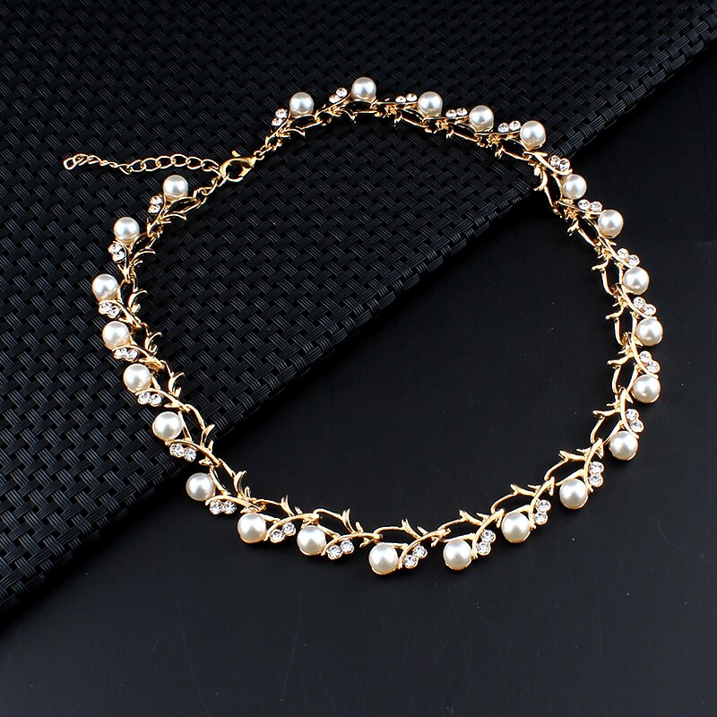 Chain Bracelet Two-piece Suit Alloy 1 Necklace 1 Bracelet Earrings Women's Stylish Simple Basic Classic Jewelry Set For Party Wedding Engagement / Hoop Earrings / Bridal Jewelry Sets2