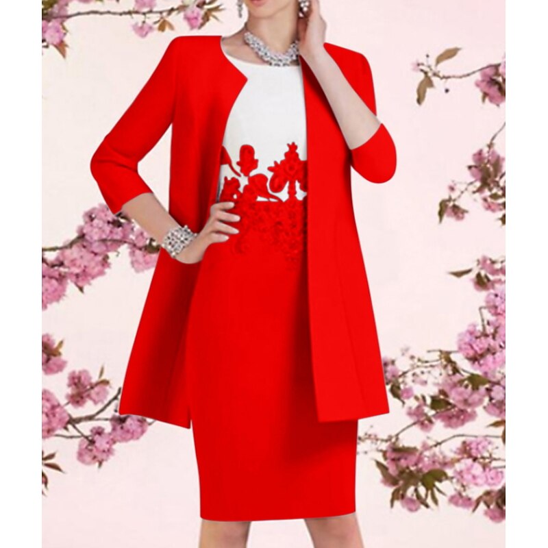 Women's Wrap Mother's Wraps Wedding Guest 's Wraps Ladies Coats / Jackets Keep Warm 3/4 Length Sleeve Stretch Fabric Wedding Wraps With Pure Color For Wedding Guest Spring & Summer3