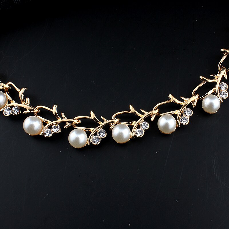 Chain Bracelet Two-piece Suit Alloy 1 Necklace 1 Bracelet Earrings Women's Stylish Simple Basic Classic Jewelry Set For Party Wedding Engagement / Hoop Earrings / Bridal Jewelry Sets3