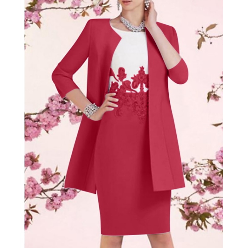 Women's Wrap Mother's Wraps Wedding Guest 's Wraps Ladies Coats / Jackets Keep Warm 3/4 Length Sleeve Stretch Fabric Wedding Wraps With Pure Color For Wedding Guest Spring & Summer 7