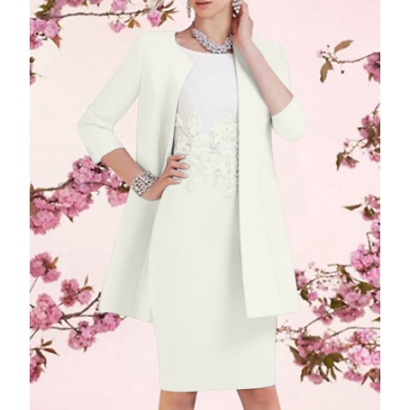 Women's Wrap Mother's Wraps Wedding Guest 's Wraps Ladies Coats / Jackets Keep Warm 3/4 Length Sleeve Stretch Fabric Wedding Wraps With Pure Color For Wedding Guest Spring & Summer 8