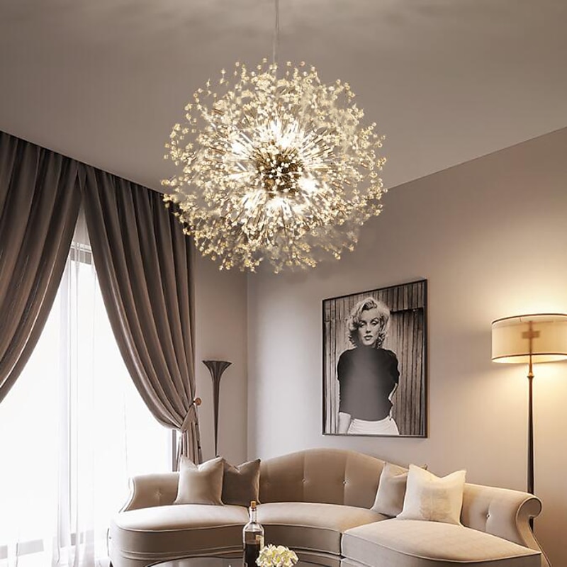 40 cm Chandelier LED Pendant Lantern Design Pendant Light Metal Lantern Mini Electroplated Modern 220-240V2