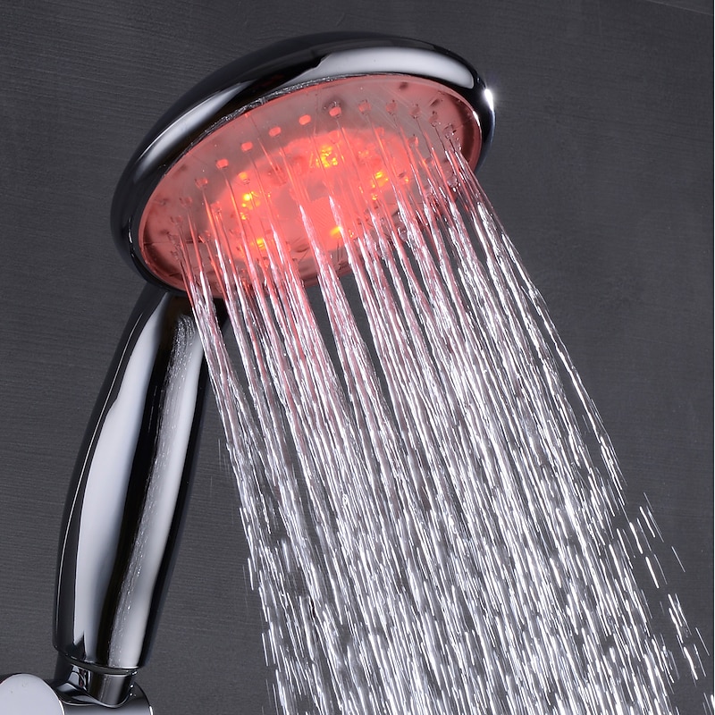 Contemporary Hand Shower / Rain Shower Chrome Feature - Creative / LED / Shower, Shower Head4