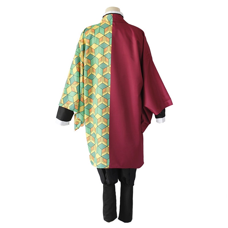 Tomioka Giyuu Anime Cosplay Costume Outfits Cosplay Suits Accessories Cosplay Accessories Top Pants Cloak For Men's Women's Boys' Adults3