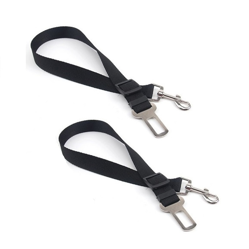 2pcs Pet Car Safety Belt Nylon Pets Dog Cat Seat Lead Leash Harness for Puppy Kitten Vehicle Security Leash Adjustable4