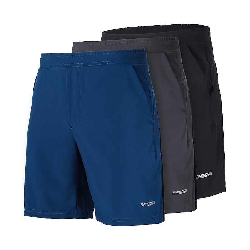 BERGRISAR Men's Running Shorts Running Shorts With Tights Athletic Shorts Pants / Trousers Underwear Shorts 2 in 1 Liner Elastic Waistband Nylon Spandex Summer Running Trail Reflective Breathable