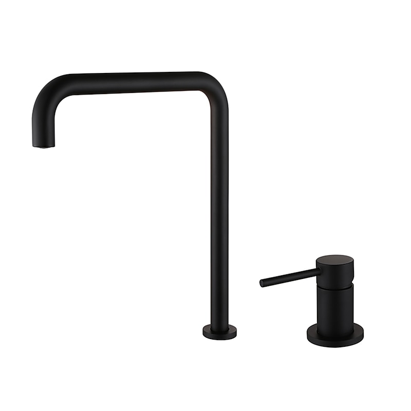 Bathroom Sink Faucet,Black/Chrome/Brushed Gold/Rose Gold Finish Widespread Single Handle Dual Holes Basin Sink Mixer Tap Washroom Faucet with Hot and Cold Switch3