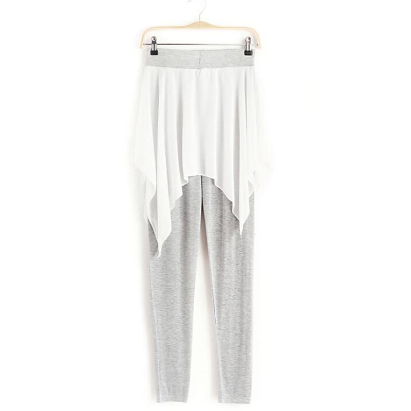 Ballet Pants Split Joint Women's Performance Training High Chiffon Modal3