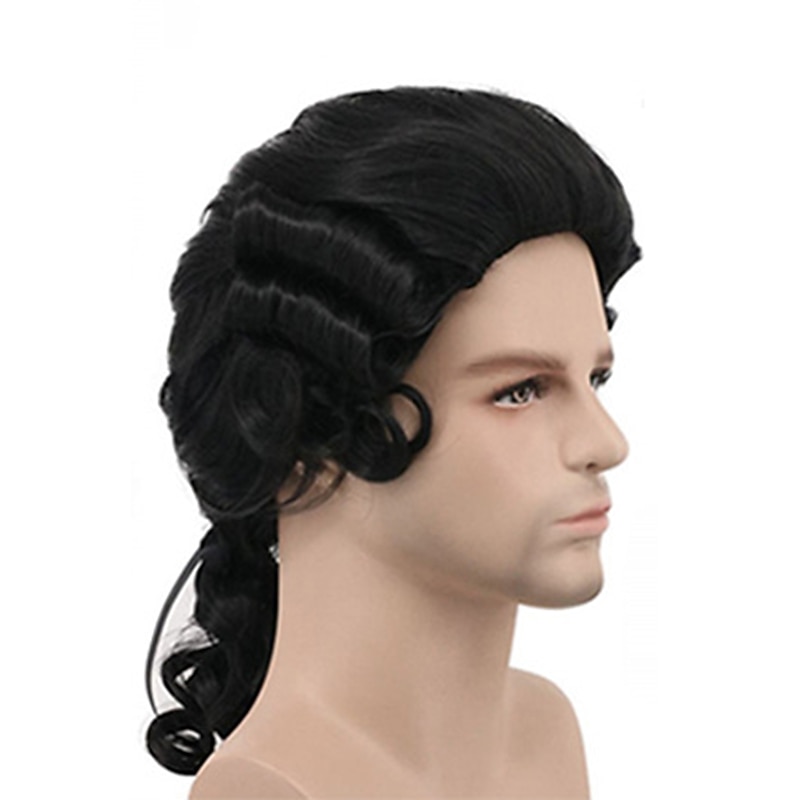 Cosplay Judge Cosplay Wigs Men's Women's Asymmetrical 21 inch Heat Resistant Fiber Curly Blonde Black White Adults' Anime Wig / Cosplay  / Party  /  / Charm / Ordinary Halloween Wigs4