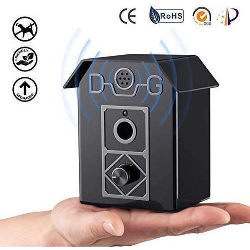 Dog Training Anti Bark Device Adjustable Ultrasonic Dog Pets Anti Bark Automatic Adjustable Flexible Easy to Install Safety Plastic Ultrasonic For Pets