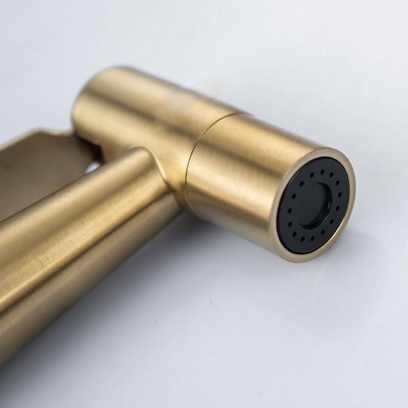 Bidet Toilet Sprayer Set-Handheld Bidet Sprayer Kit-Bathroom Hand Shower for Muslim Self Cleaning-Premium Stainless Steel Baby Cloth Diaper Sprayer Combo in Washroom Gold4