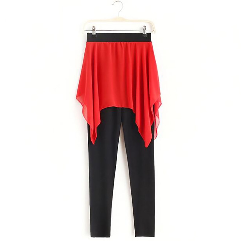 Ballet Pants Split Joint Women's Performance Training High Chiffon Modal2