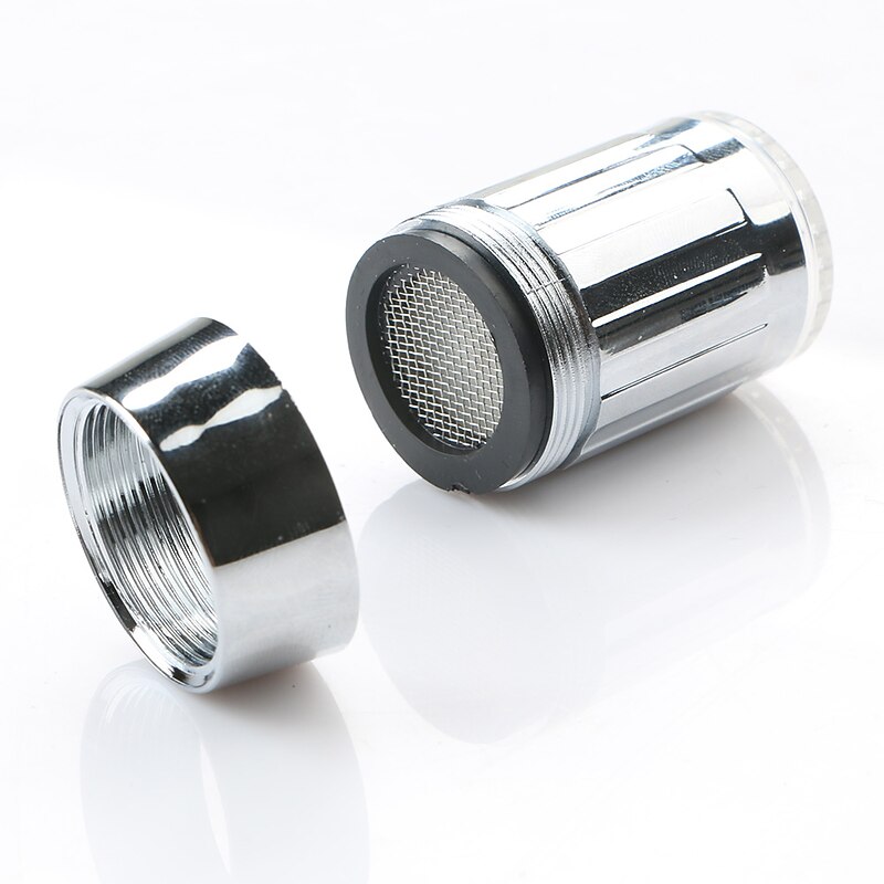 Luminous Colorful LED Faucet Color Changing Glow LED Tap Light Water Stream Faucet Bathroom Kitchen Lamp No Need Battery4