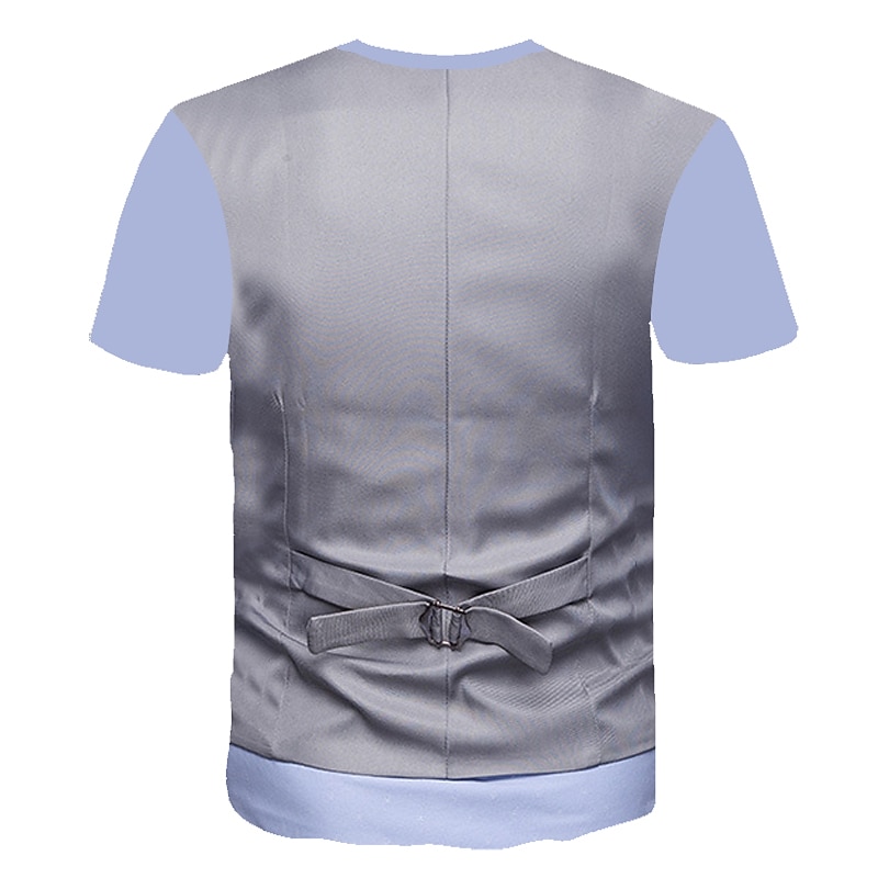 Men's Graphic Abstract 3D Shirt T Shirt Short Sleeve T shirt 3D Print Round Neck Shirt Streetwear Business Work Going out Black Yellow Wine Clothing Apparel S M L XL XXL 3XL 4XL2