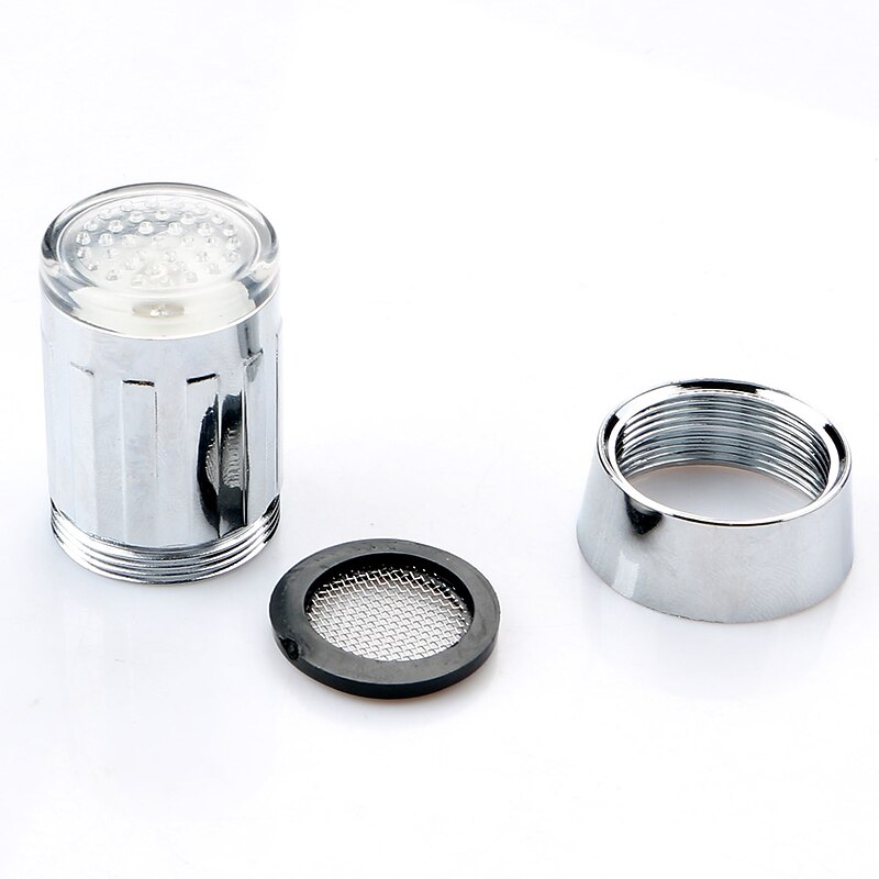 Luminous Colorful LED Faucet Color Changing Glow LED Tap Light Water Stream Faucet Bathroom Kitchen Lamp No Need Battery3