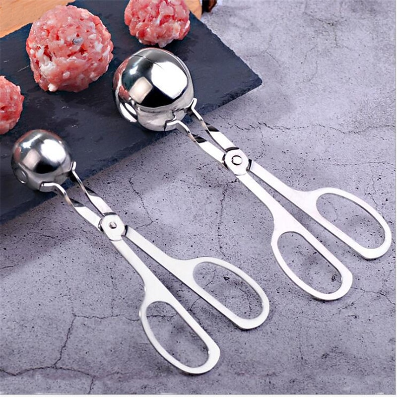 Meatball Maker Clip Spoon Stainless Steel Meatballs Mold Fried Fish DIY Meatballs Making Kitchen Cooking Accessories2