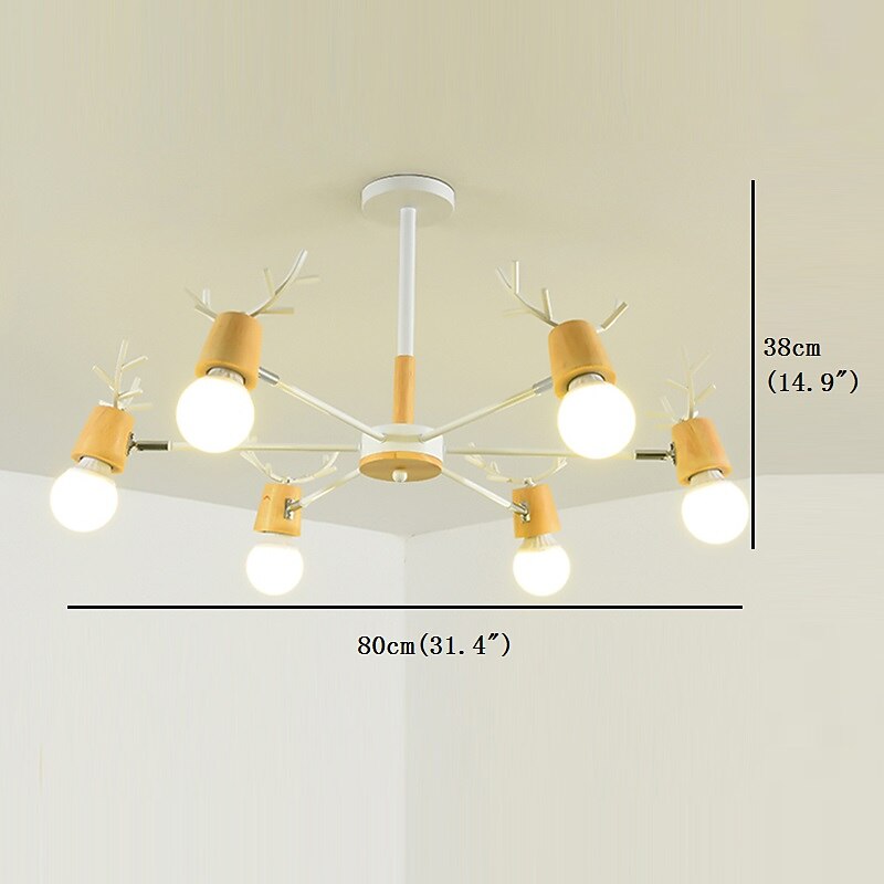 80 cm Sputnik Design Chandelier Metal Painted Finishes Contemporary Nordic Style 220-240V3