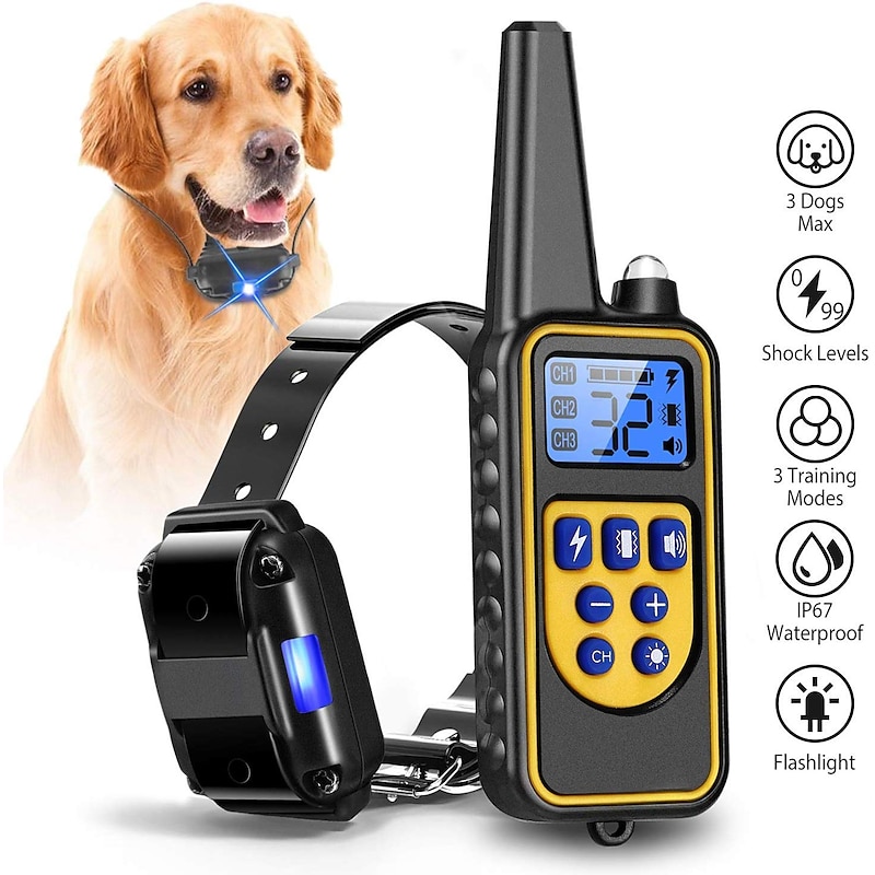 Dog Collar Dog Training Collars Anti Bark Electric Remote Control Remote Controlled Sound Vibration Classic
