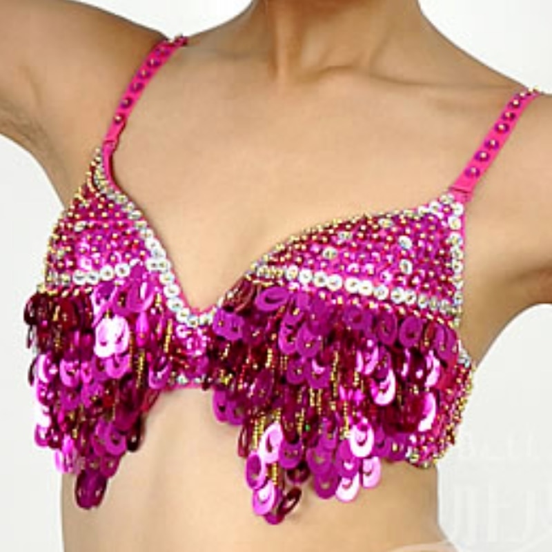 Belly Dance Bra Paillette Women's Performance Polyester2