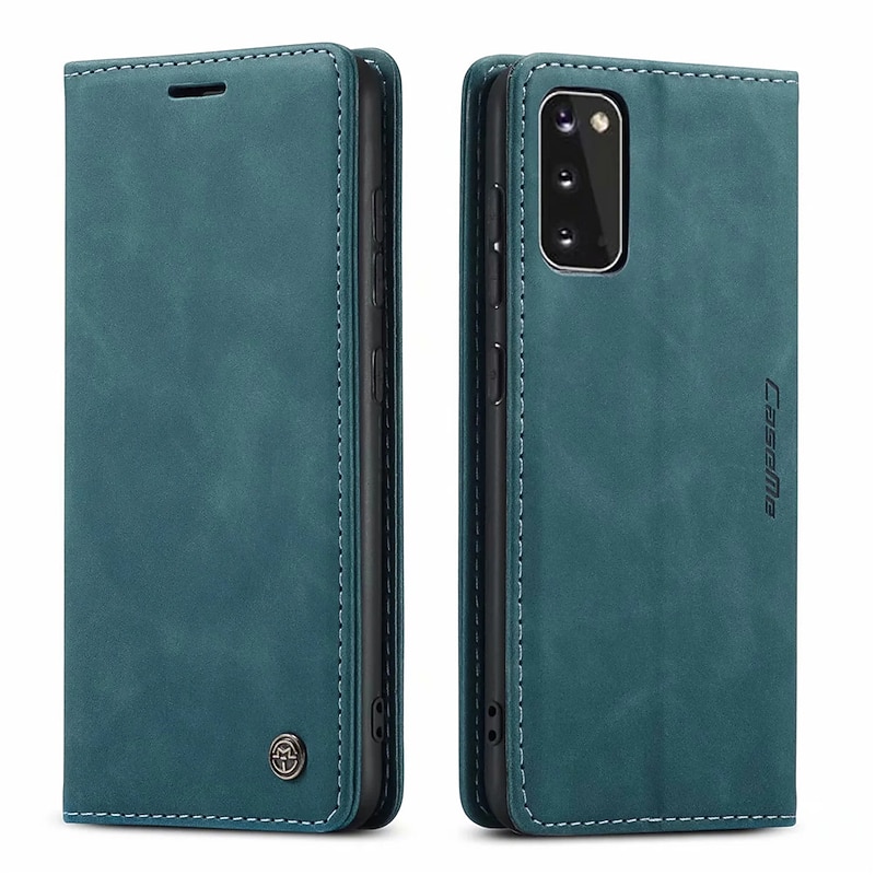 Phone Case For Samsung Galaxy S23 S22 S21 FE S21 Ultra Plus S20 A52 Wallet Case with Stand Holder Flip Wallet Solid Colored TPU PU Leather3