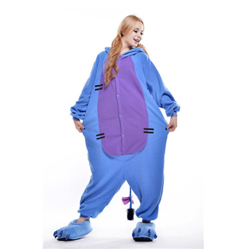 Adults' Kigurumi Pajamas Nightwear Camouflage Donkey Animal Patchwork Onesie Pajamas Polar Fleece Cosplay For Men and Women Christmas Animal Sleepwear Cartoon Festival / Holiday Costumes4