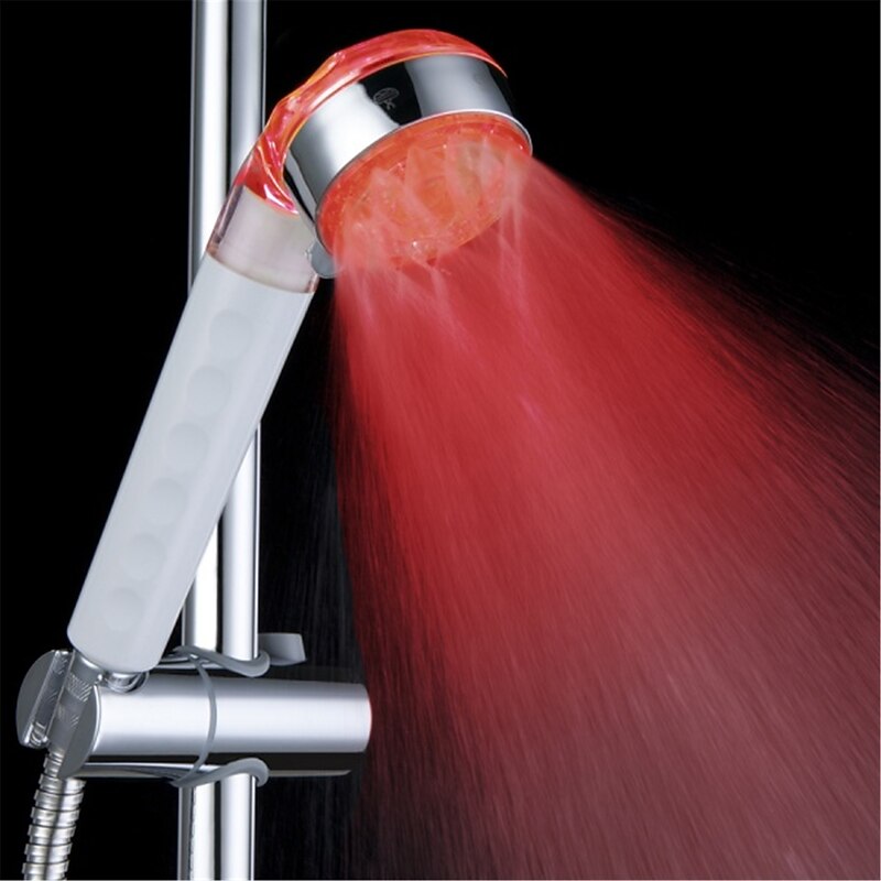 3-Color Temperature Sensitive LED Color Changing Hand Shower3