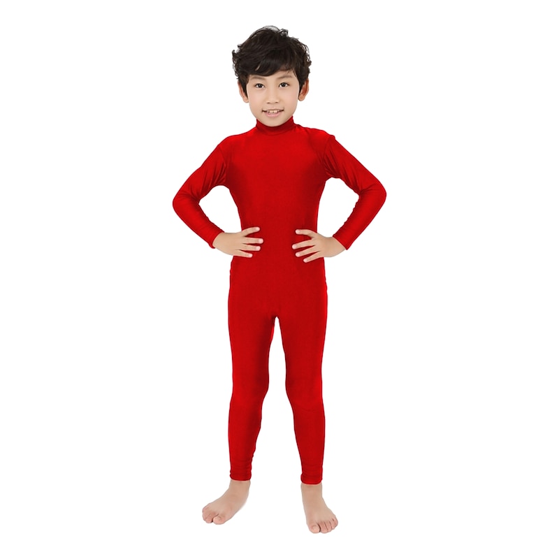 Jumpsuit Bodysuit Carnival Costume Full Body Suit Kid's Boys Girls' Charm Ordinary Sporty N / A Lycra Spandex Costume for Formal Sports & Outdoor Street New Year Kids Kid's4