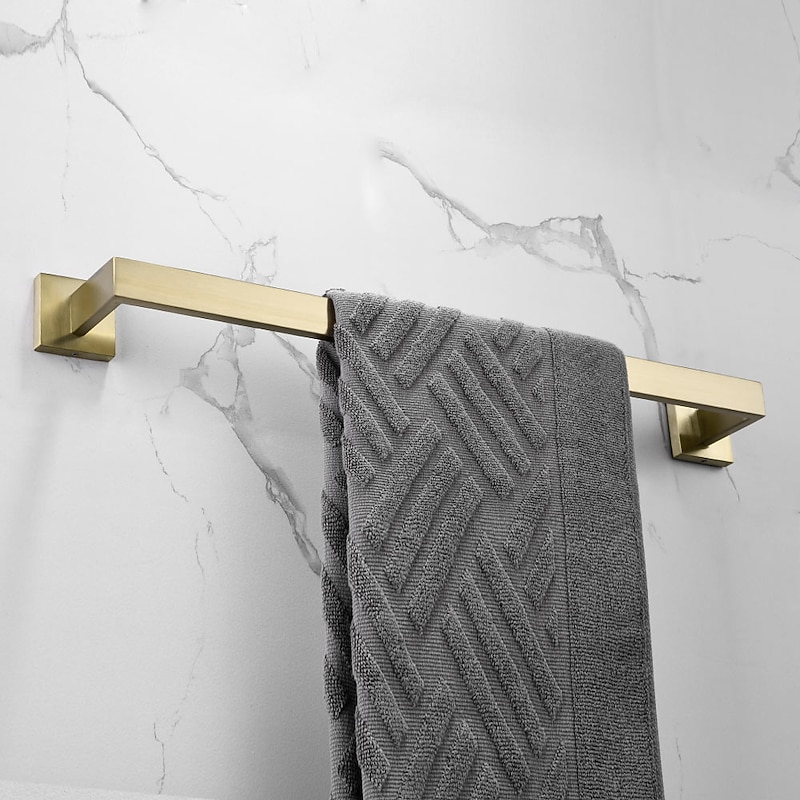 Towel Bar / Bathroom Shelf New Design / Creative Stainless Steel / Low-carbon Steel / Metal 1pc - Bathroom 1-Towel Bar4