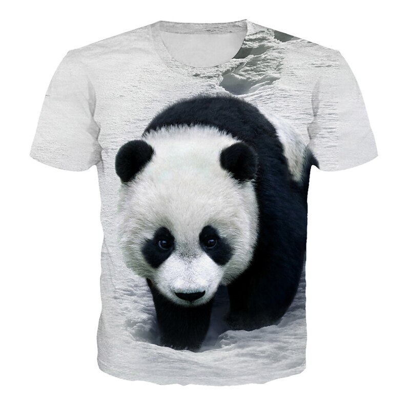 Children's Day Boys 3D Animal Color Block Cat T shirt Tee Short Sleeve 3D Print Summer Active Cute Basic Polyester Spandex Kids Toddler3