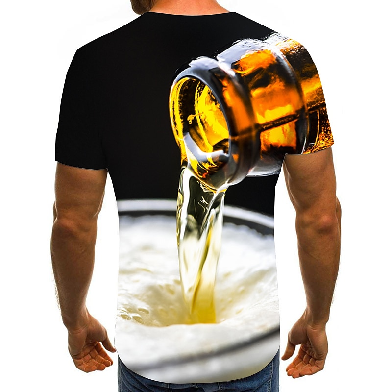 Men's Plus Size Shirt Big and Tall Graphic Round Neck Short Sleeve Summer Designer Basic Big and Tall Going out Weekend Tops2